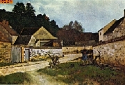 Stra�e in Marlotte nach Sisley
